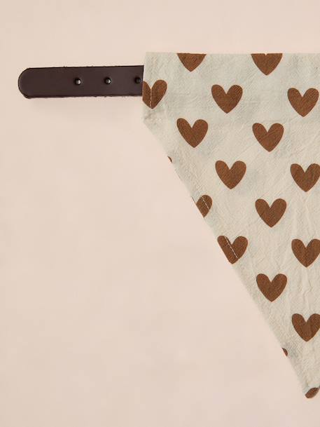 Bandana chien coton blanc imprimé+carreaux beige+marron imprimé 13 - vertbaudet enfant 