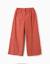 Pantalon à jambe large en broderie anglaise Orange 1 - vertbaudet enfant 