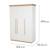 Armoire 3 portes à fermeture douce lumo Blanc - chêne artisan 5 - vertbaudet enfant 