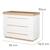 Chambre bébé évolutive - lit + commode à langer lumo Blanc - chêne artisan 6 - vertbaudet enfant 