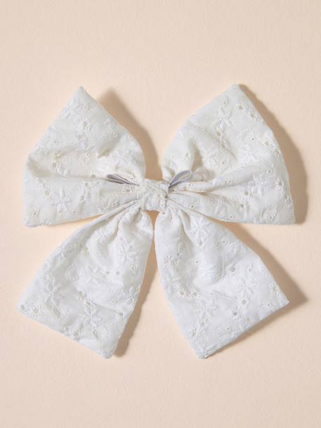 Noeud coton broderie animal beige 2 - vertbaudet enfant 