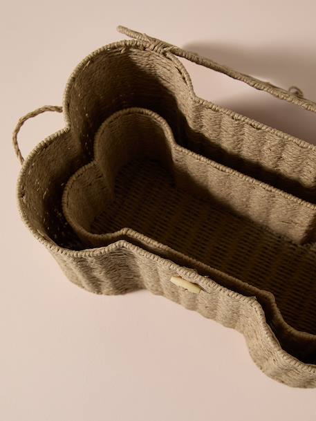 Lot 2 coffres jouets corde forme os beige 2 - vertbaudet enfant 