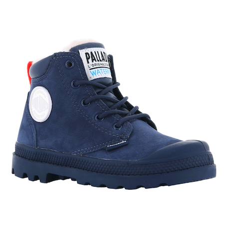 Baskets garçon en cuir fourrées – confort et chaleur Bleu 2 - vertbaudet enfant 