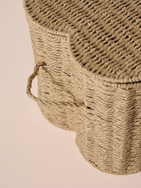 Lot 2 coffres jouets corde forme os beige 4 - vertbaudet enfant 