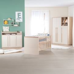Chambre et rangement-Chambre bébé complète - lit évolutif + commode à langer et armoire elva