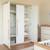 Armoire 3 portes à fermeture douce lumo Blanc - chêne artisan 1 - vertbaudet enfant 