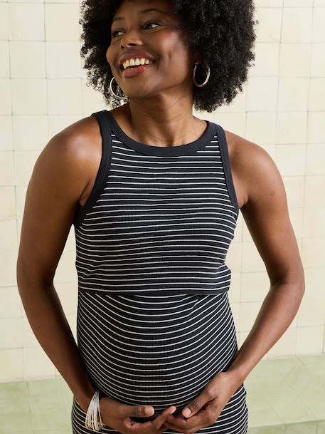 Robe débardeur longue allaitement noir 6 - vertbaudet enfant 