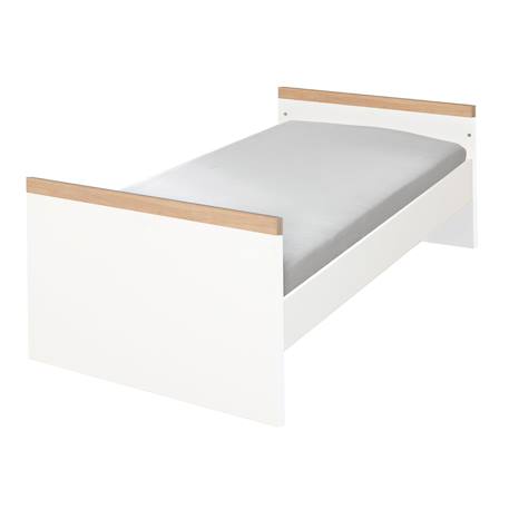 Chambre bébé complète - lit évolutif + commode à langer et armoire lumo Blanc - chêne artisan 5 - vertbaudet enfant 