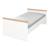 Chambre bébé complète - lit évolutif + commode à langer et armoire lumo Blanc - chêne artisan 5 - vertbaudet enfant 
