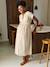 Robe longue boutonnée grossesse coton bio écru 1 - vertbaudet enfant 