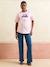 T-shirt manches courtes allaitement coton bio rose 1 - vertbaudet enfant 