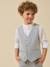 Gilet de costume rayé garçon – collection fêtes et mariages Rayure bleu grise 6 - vertbaudet enfant 