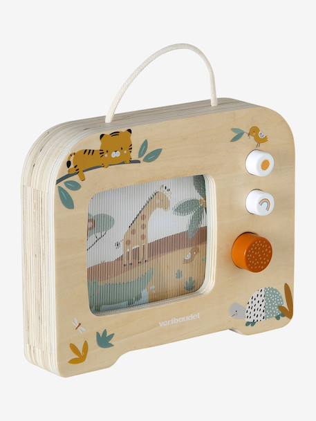 Télévision musicale en bois FSC® jaune 2 - vertbaudet enfant 