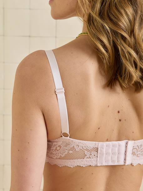 Lot 2 soutien gorge allaitement dentelle rose pâle 3 - vertbaudet enfant 