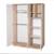 Chambre bébé complète - lit évolutif + commode à langer et armoire elva Cachemire - noyer de virginie 4 - vertbaudet enfant 