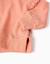 Sweat en coton à volants et broderie Orange clair 4 - vertbaudet enfant 