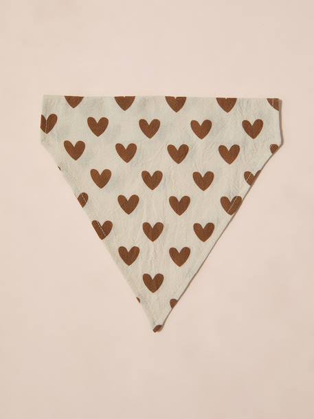Bandana chien coton blanc imprimé+carreaux beige+marron imprimé 14 - vertbaudet enfant 