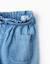 Pantalon en jean avec taille paperbag et ceinture Bleu 3 - vertbaudet enfant 