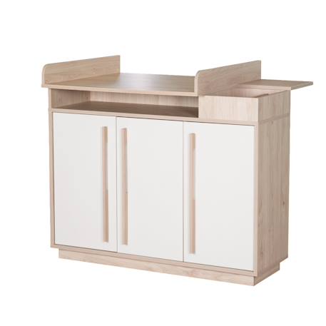 Commode évolutive avec extension à langer amovible elva Cachemire - noyer de virginie 2 - vertbaudet enfant 