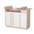 Commode évolutive avec extension à langer amovible elva Cachemire - noyer de virginie 2 - vertbaudet enfant 
