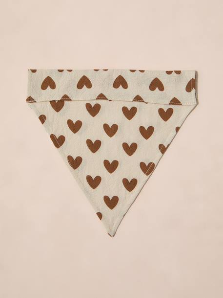 Bandana chien coton blanc imprimé+carreaux beige+marron imprimé 11 - vertbaudet enfant 
