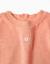 Sweat en coton à volants et broderie Orange clair 3 - vertbaudet enfant 