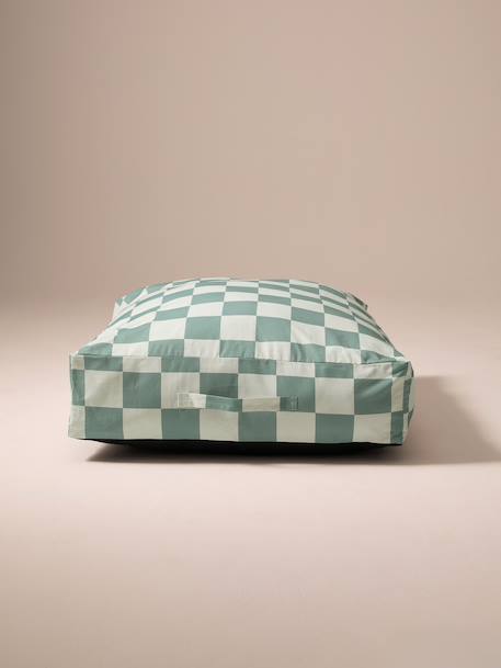 Housse matelas coton rectangle carreaux bleu+rayé blanc 7 - vertbaudet enfant 