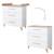 Chambre bébé 3 pcs - lit cododo 2en1 + commode à langer et armoire leon Blanc - chêne othello 6 - vertbaudet enfant 