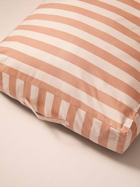 Housse matelas coton rectangle carreaux bleu+rayé blanc 10 - vertbaudet enfant 