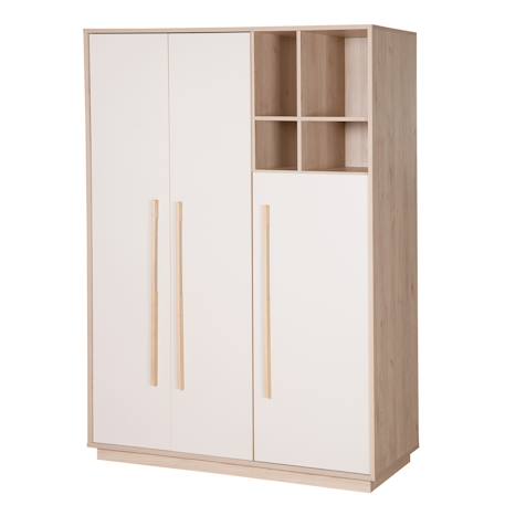 Armoire 3 portes 4 niches elva Cachemire - noyer de virginie 2 - vertbaudet enfant 