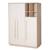Armoire 3 portes 4 niches elva Cachemire - noyer de virginie 2 - vertbaudet enfant 