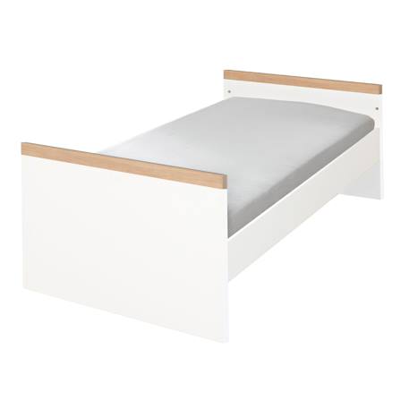 Lit bébé évolutif lumo Blanc - chêne artisan 5 - vertbaudet enfant 