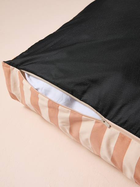 Housse matelas coton rectangle carreaux bleu+rayé blanc 11 - vertbaudet enfant 