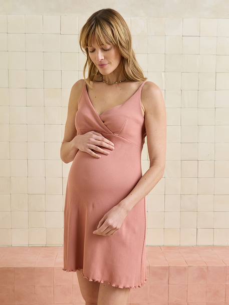 Nuisette allaitement croisée coton bio vieux rose 6 - vertbaudet enfant 