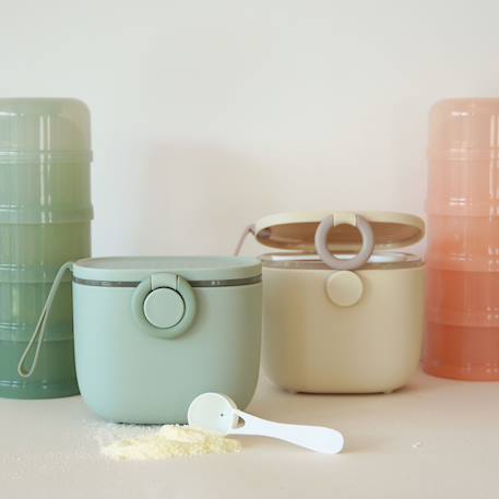 Boîte à lait en poudre doseuse nomade Beige+Terracotta+Vert de gris 6 - vertbaudet enfant 