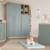 Armoire 3 portes 4 niches selva Vert sauge - noyer de virginie 2 - vertbaudet enfant 