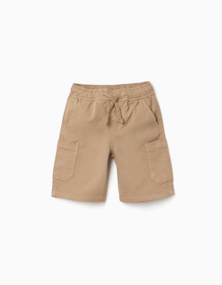 Garçon-Short cargo en sergé avec cordon de serrage