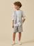 Bermuda rayé garçon - collection fêtes et mariages Rayure bleu grise 5 - vertbaudet enfant 