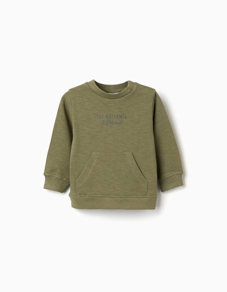 Bébé-Pull, gilet, sweat-Sweat-Sweat en coton à imprimé volcanic island
