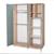 Armoire 3 portes 4 niches selva Vert sauge - noyer de virginie 3 - vertbaudet enfant 