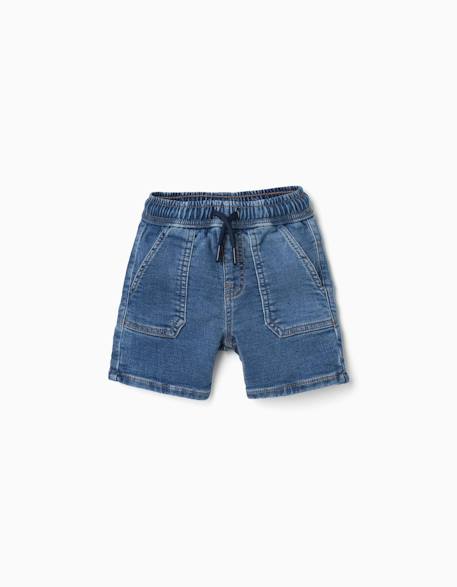 Bébé-Short-Short midi en jean avec cordon de serrage