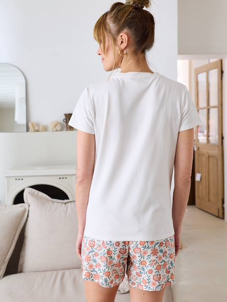 Ensemble 4 pièces homewear grossesse et allaitement Pack pyjama fleuri+vert sauge 15 - vertbaudet enfant 