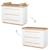 Commode évolutive avec extension à langer amovible lumo Blanc - chêne artisan 3 - vertbaudet enfant 