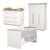 Chambre bébé complète - lit évolutif + commode à langer et armoire lumo Blanc - chêne artisan 2 - vertbaudet enfant 