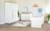 Chambre bébé complète - lit évolutif + commode à langer et armoire lumo Blanc - chêne artisan 1 - vertbaudet enfant 