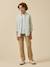Chemise rayée oxford garçon Rayure bleue+Rayure rouge+Rayure verte 13 - vertbaudet enfant 