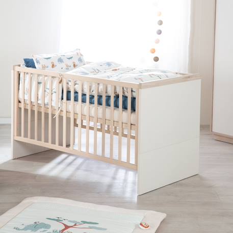 Lit bébé évolutif elva Cachemire - noyer de virginie 1 - vertbaudet enfant 