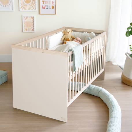Lit bébé évolutif elva Cachemire - noyer de virginie 5 - vertbaudet enfant 