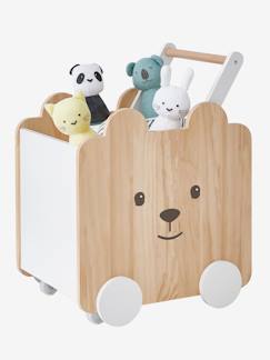 Idées cadeaux bébés et enfants-Chambre et rangement-Coffre à roulettes Ourson