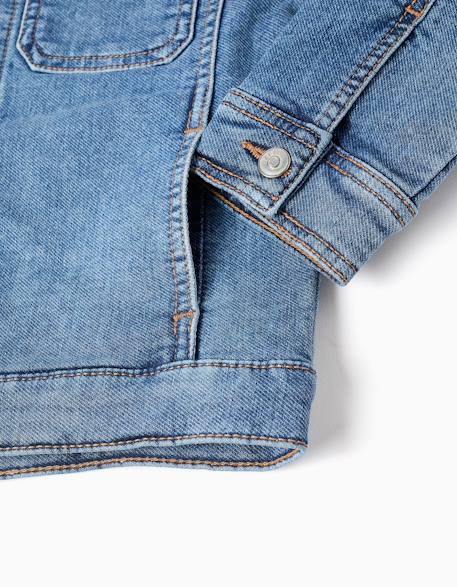 Veste en jean avec quatre poches Bleu 4 - vertbaudet enfant 